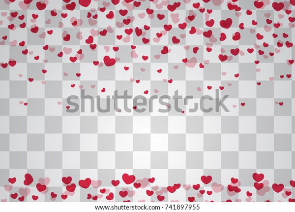 Romantic Origami Paper Heart Shape Transparent Stock Vector