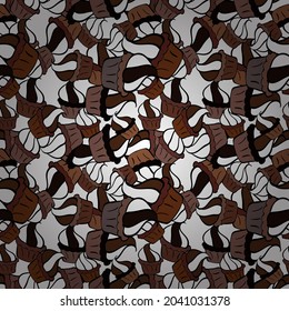 Romantic ornament, backdrop design. Colorful background vector with collection of confectionery. Seamless cupcakes hand drawn seamless pattern. Decorative wallpaper, good for printing.