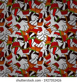 Romantic ornament, backdrop design. Decorative wallpaper, good for printing. Seamless cupcakes hand drawn seamless pattern. Colorful background vector with collection of confectionery.