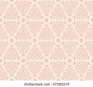 romantic pattern of abstract flowers. Seamless vector illustration. beige, pastel color. to design greeting cards, presentations, printing, wallpaper, textiles.