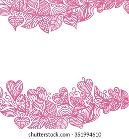 Romantic pattern background vector illustration