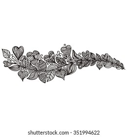 Romantic pattern background vector illustration
