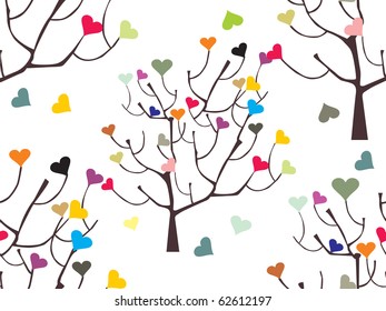 romantic pattern background, vector illustration