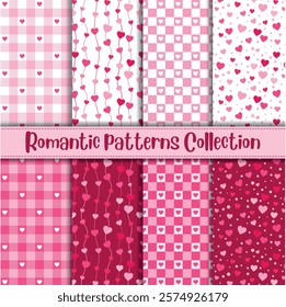 Romantic pattern collection for valentine's day