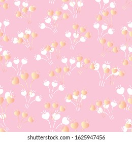 romantic pattern with hearts. Colorful doodle hearts on red background. Ready template for design, postcards, print, poster, party, Valentine's day, vintage textile. Vector.