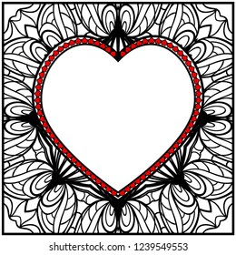 Romantic pattern with hearts for Happy Valentine's Day. Design for card, paper, party, print