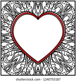 Romantic pattern with hearts for Happy Valentine's Day. Design for card, paper, party, print