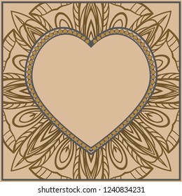 Romantic pattern with hearts for Happy Valentine's Day. Design for card, paper, party, print