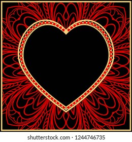Romantic pattern with hearts for Happy Valentine's Day. Design for card, paper, party, print