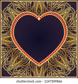 Romantic pattern with hearts for Happy Valentine's Day. Design for card, paper, party, print