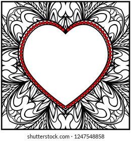 Romantic pattern with hearts for Happy Valentine's Day. Design for card, paper, party, print