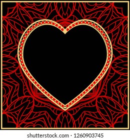 Romantic pattern with hearts for Happy Valentine's Day. Design for card, paper, party, print