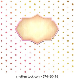romantic pattern with polka dots