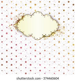 romantic pattern with polka dots