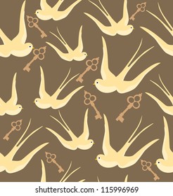 romantic pattern. vector illustration