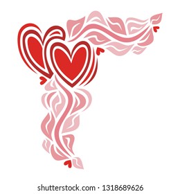 Romantic pattern. Vector illustration