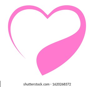 Romantic Pink Love Symbol Stain Design Stock Vector (Royalty Free ...