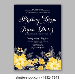 Romantic pink peony bouquet bride wedding invitation template design. Winter Christmas wreath of pink flowers and pine and fir branches