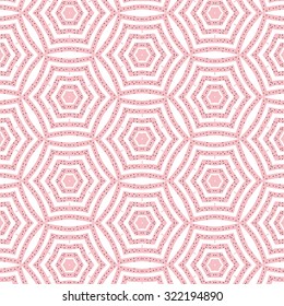 Romantic pink symmetrical pattern to drape gifts for the holidays