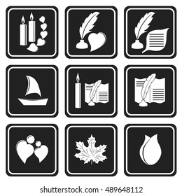 Romantic and poetic icons
