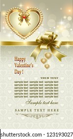 romantic postcard for Valentine's Day