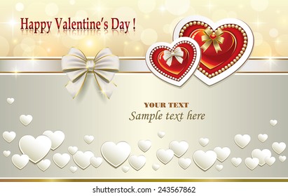 romantic postcard for Valentine's Day