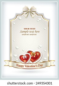 romantic postcard for Valentine's Day