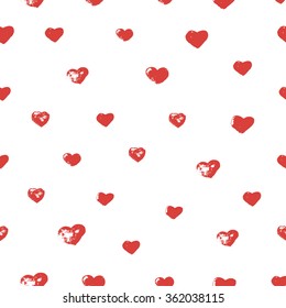 Romantic poster. Doodle Heart pattern. Valentines day card. Valentine's day template greeting card.