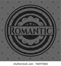 Romantic realistic dark emblem