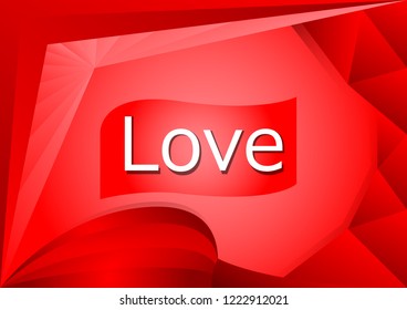 Romantic red abstract background