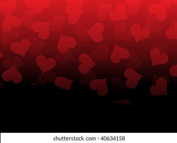 romantic red heart wallpaper with background