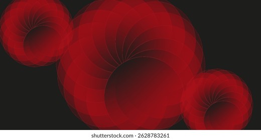 Romantic red roses on black background