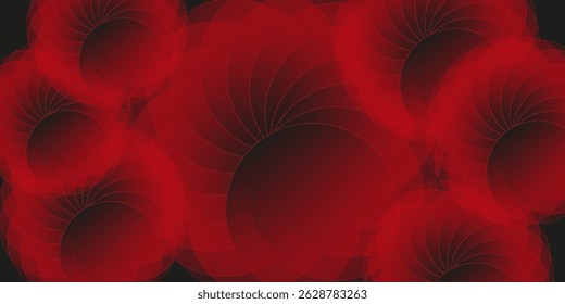 Romantic red roses on black background