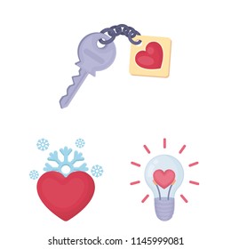 Romantic relationship cartoon icons in set collection for design. Love and friendship vector symbol stock web illustration.