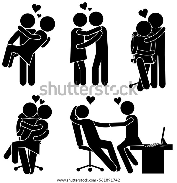 Romantic Relationships Boy Girl Falling Love Stock Vector Royalty Free