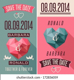 Romantic retro style invitation