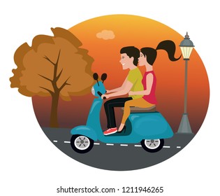 Romantic Ride on scooter