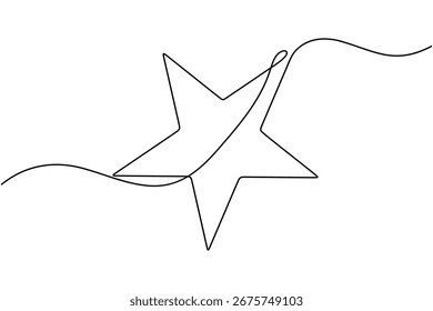 Romantic rose flower continuous one line drawing minimalist beautiful blooming outline vector illustration