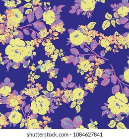 Romantic Rose Print.  Liberty style. fabric, covers, manufacturing, wallpapers, print, gift wrap.