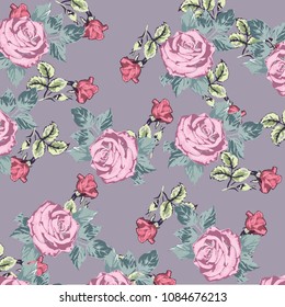 Romantic Rose Print.  Liberty style. fabric, covers, manufacturing, wallpapers, print, gift wrap.