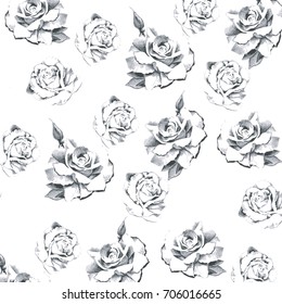 Romantic Rose Print.  Liberty style. fabric, covers, manufacturing, wallpapers, print, gift wrap.