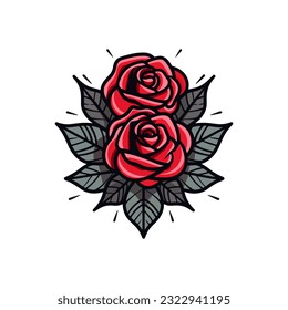 Eine romantische Rosenblüte, Vektorgrafik, die Liebe und Leidenschaft hervorruft, perfekt für Hochzeitseinladungen und herzliche Designs, die das Herz ansprechen