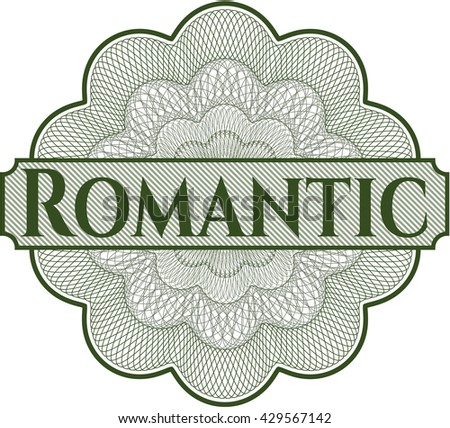 Romantic rosette (money style emplem)
