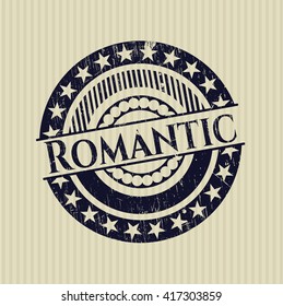 Romantic rubber grunge texture seal