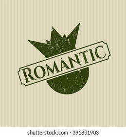 Romantic rubber stamp