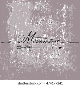 Romantic save the date card "Movement".