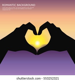 Romantic scene illustration