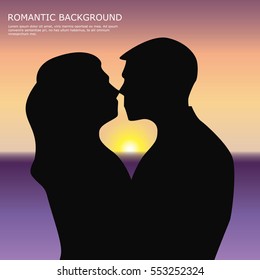 Romantic scene illustration
