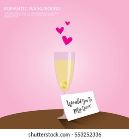 Romantic scene illustration