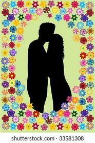 Romantic Scene of Love
